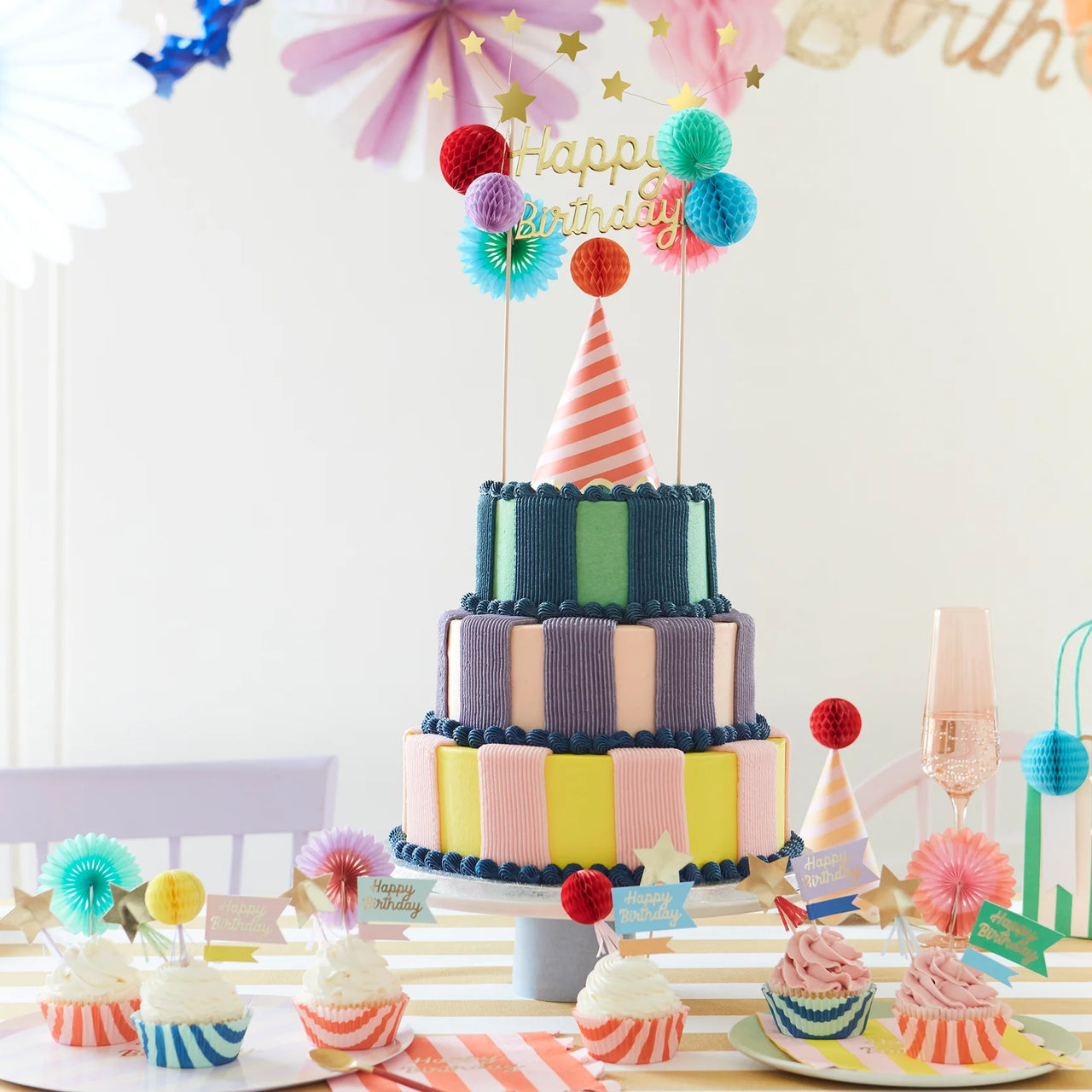 Meri Meri Happy Birthday Cake Toppers