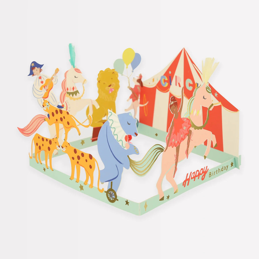 Circus Concertina Card