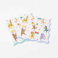 Thumbnail for Meri Meri Animal Parade Large Napkins 271192