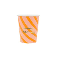 Thumbnail for Stripe Happy Birthday Cups