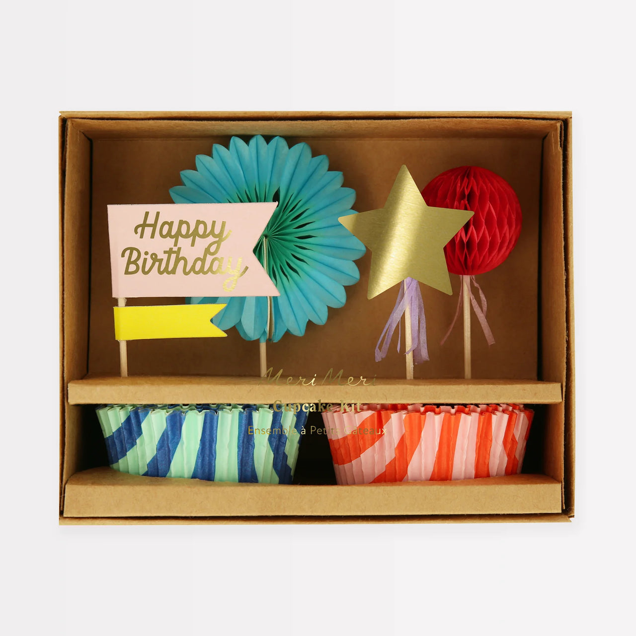 Meri Meri Stripe Party Cupcake Kit 273920