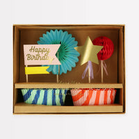Thumbnail for Meri Meri Stripe Party Cupcake Kit 273920