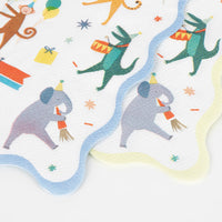 Thumbnail for Meri Meri Animal Parade Large Napkins 271192