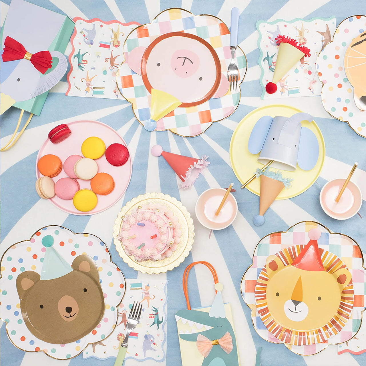 Animal Parade Die Cut Plates