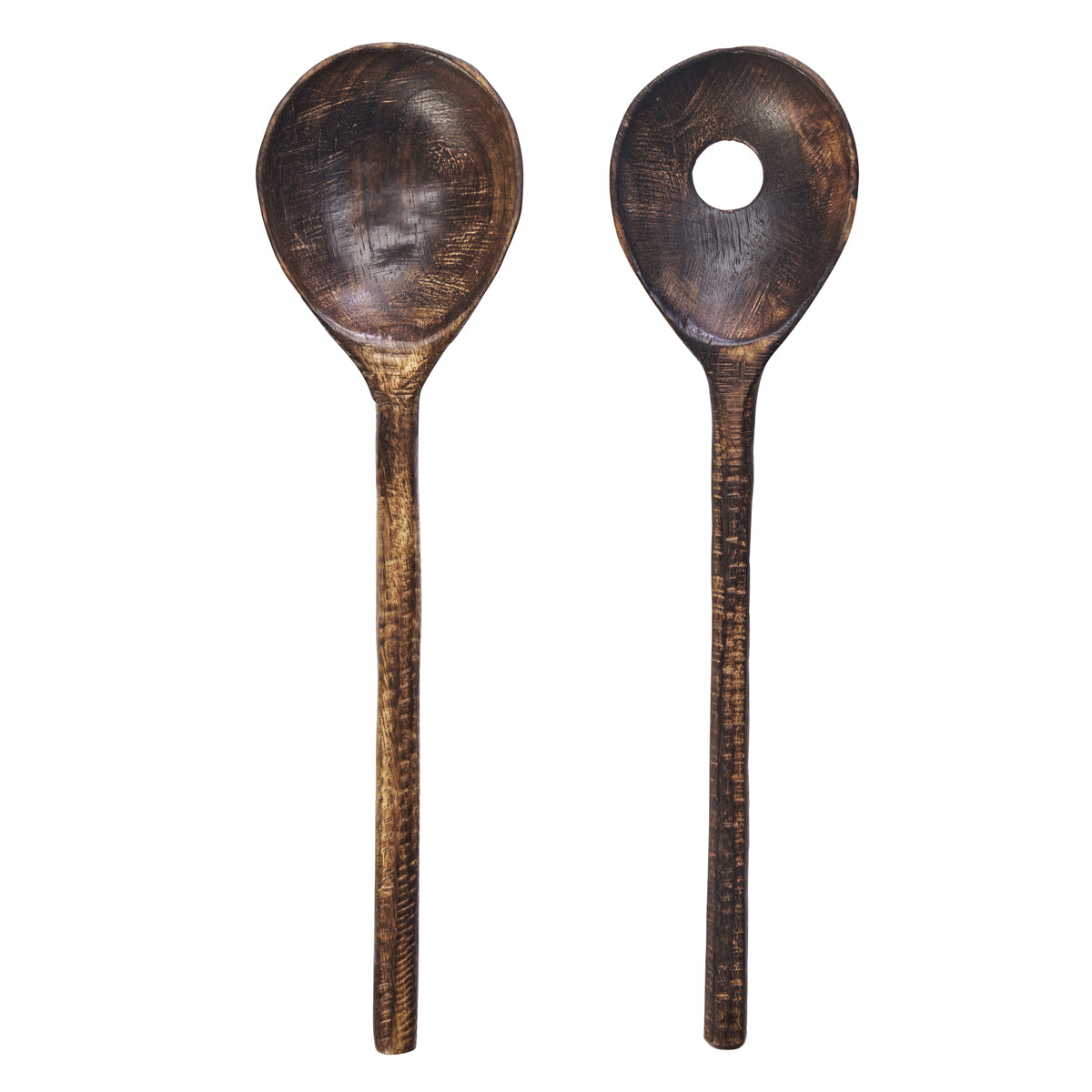 Wooden Salad Set - Dark