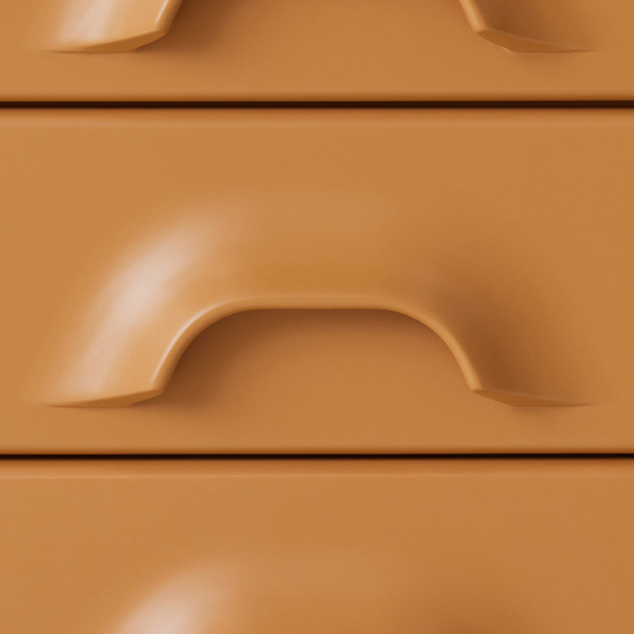 HKLIVING Chest of 3 Drawers, Ginger Orange MKA2004