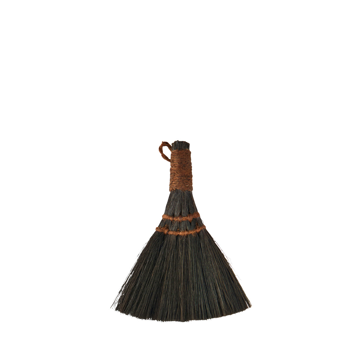 Seagrass Broom - Dark Grey, Brown - Mini