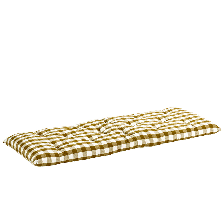 Cotton Mattress - Mustard and White Check