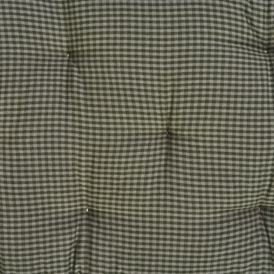Checked Cotton Mattress -  Dark Green, Laurel Green 45x125 cm