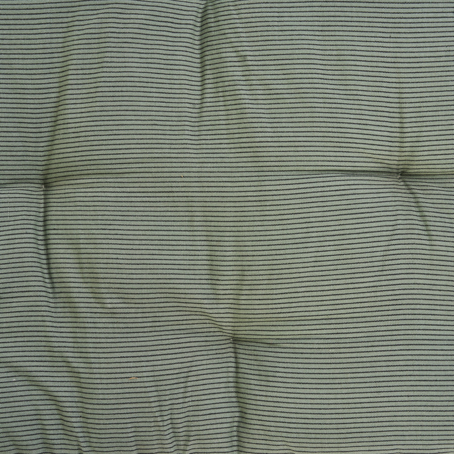 Checked Cotton Mattress -Laurel Green, Black 60x100 cm