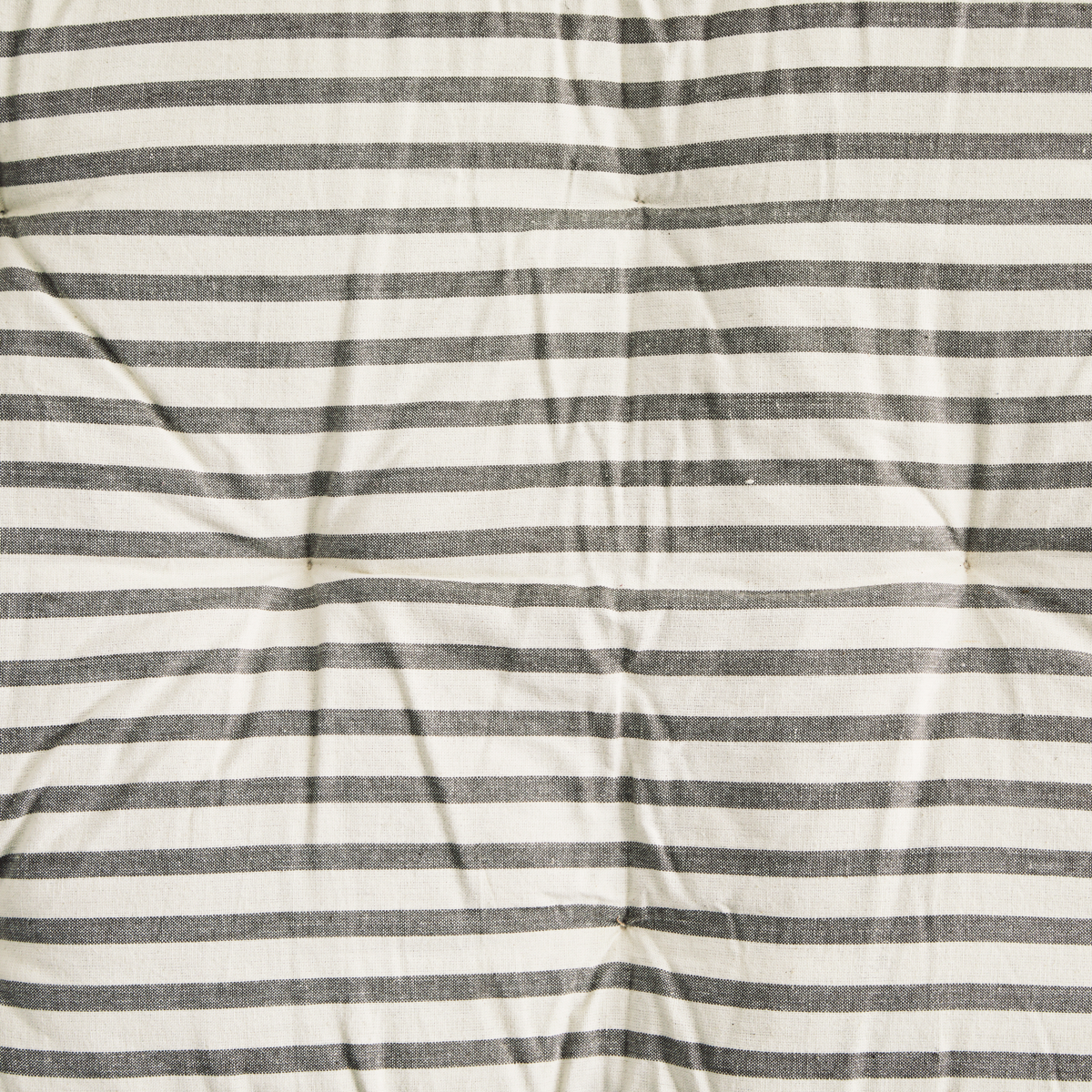 Striped Cotton Mattress Grey 60cm x 100cm