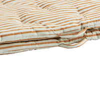 Thumbnail for Madam Stoltz Striped Cotton Mattress Dark Honey 70cm x 180cm MP-70180-35