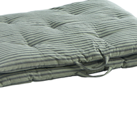 Thumbnail for Madam Stoltz Striped Cotton Mattress Green 70cm x 180cm MP-70180-53