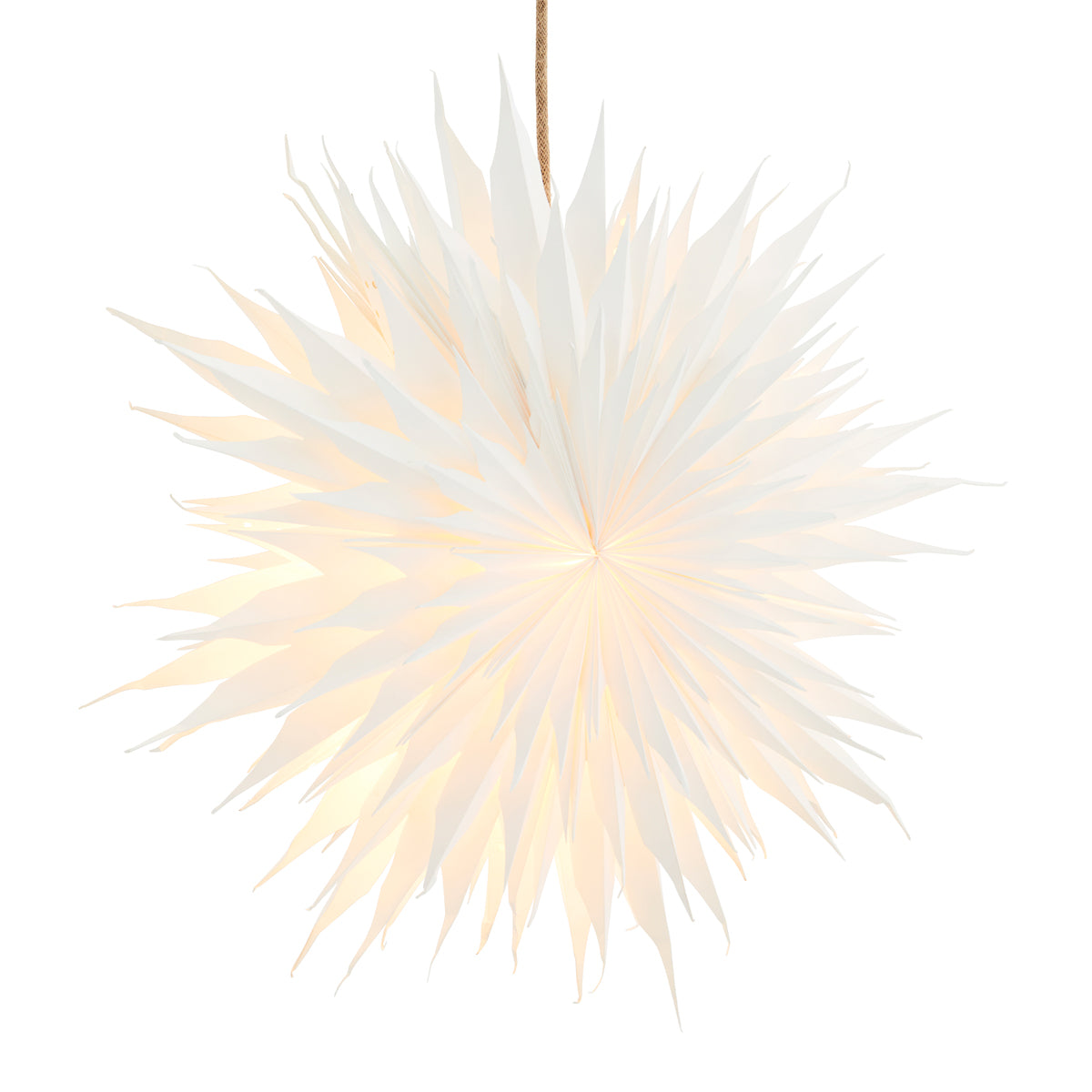 Hanging Paper Light Star - White