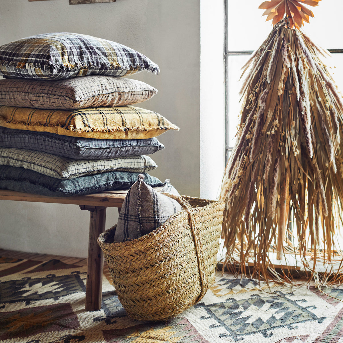 Madam Stoltz Recycled Wooden Bench MF18