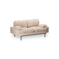 Thumbnail for Retro Sofa 2 Seats Boucle, Taupe