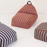 Thumbnail for Long Beanbag - Kid Size - Bliss - Pink Curry Stripes