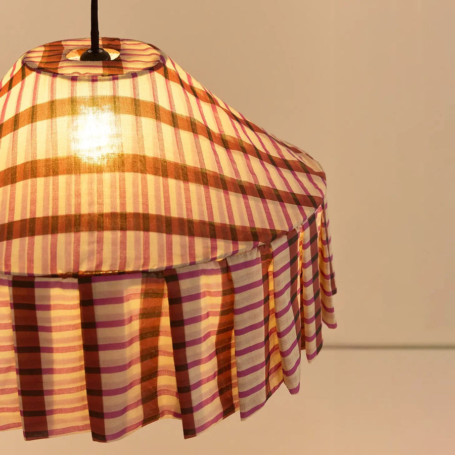 Pendant Lampshade Diam. 50cm Nicole - Brown Purple Mosaic