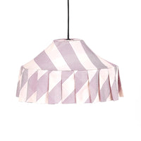 Thumbnail for Pendant Lampshade Diam. 50cm Nicole - Lilac Diagonal Stripes