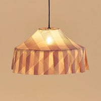 Thumbnail for Pendant Lampshade Diam. 50cm Nicole - Lilac Diagonal Stripes