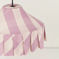 Thumbnail for Pendant Lampshade Diam. 50cm Nicole - Lilac Diagonal Stripes