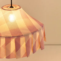 Thumbnail for Pendant Lampshade Diam. 50cm Nicole - Lilac Diagonal Stripes