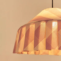 Thumbnail for Pendant Lampshade Diam. 50cm Nicole - Lilac Diagonal Stripes