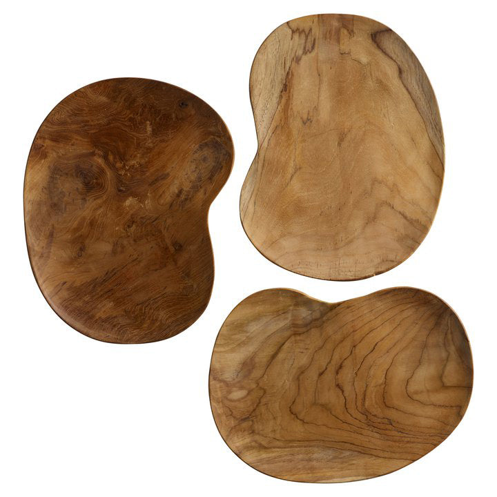 TineKhome Teak Tree Plate 30cm NUSAPLATE-L