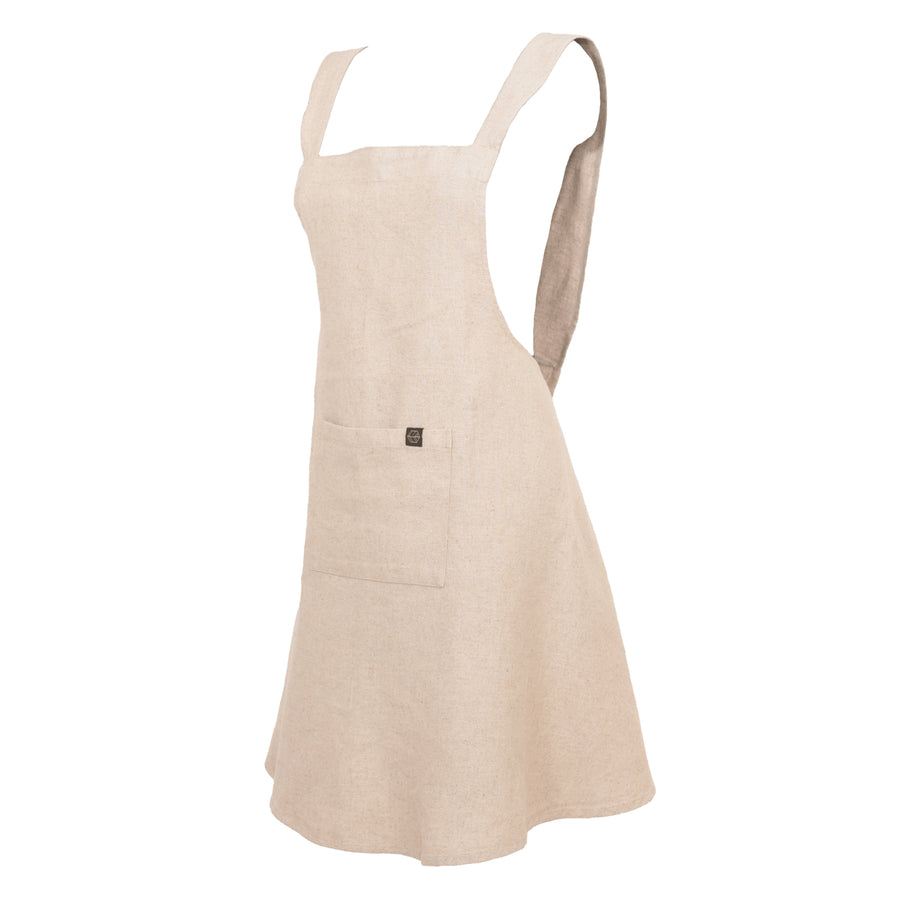 Apron Osani Linen Cotton Natural