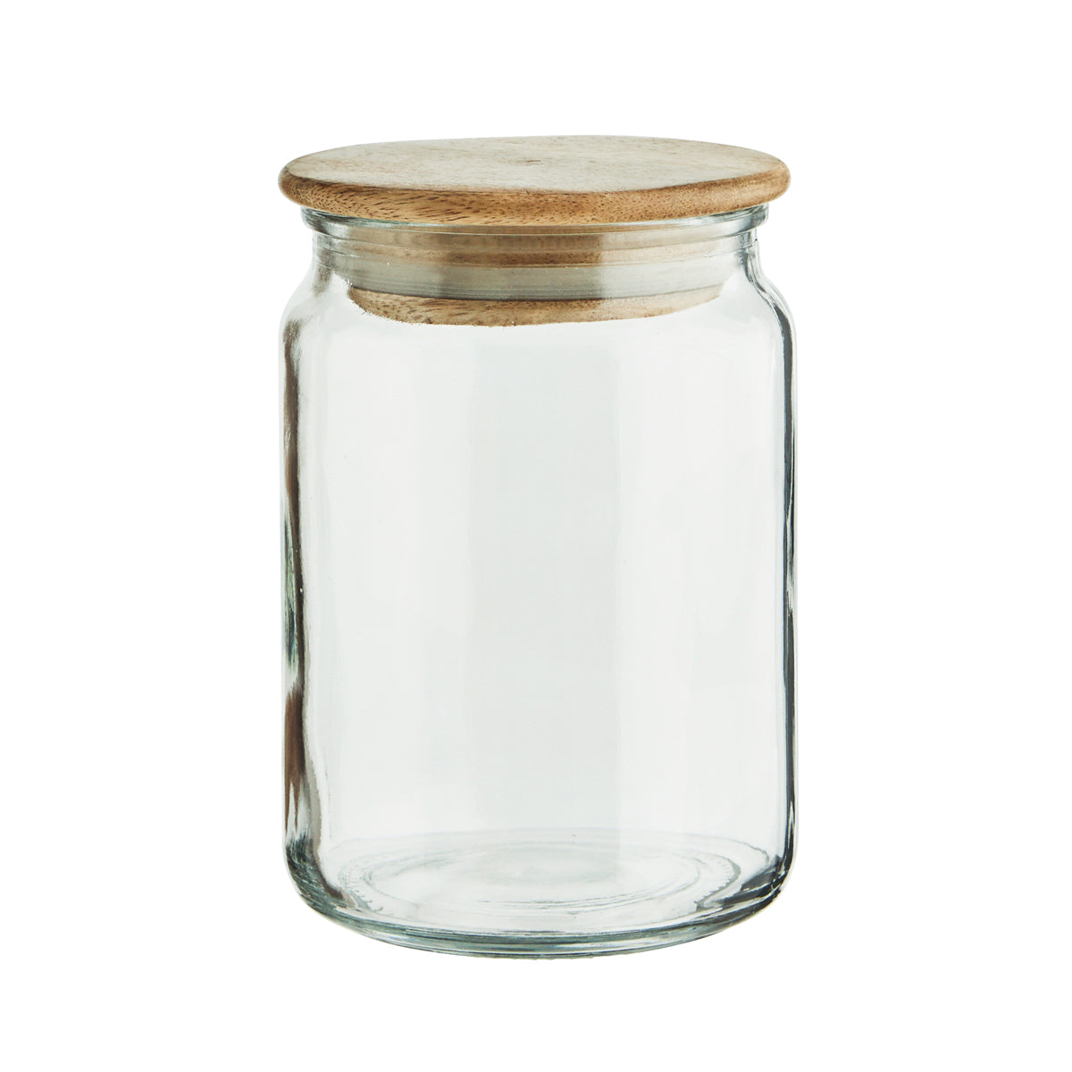 Glass Jar with Wooden Lid  65 cl
