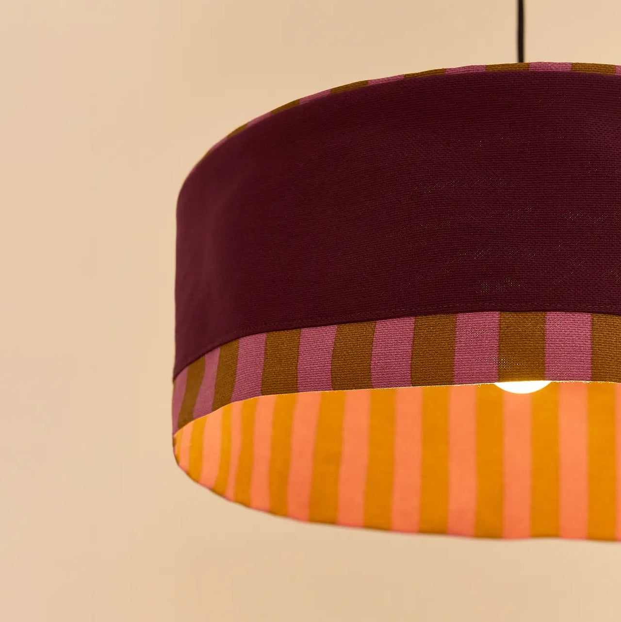 Pendant Lampshade Diam. 50cm Paul - Prune