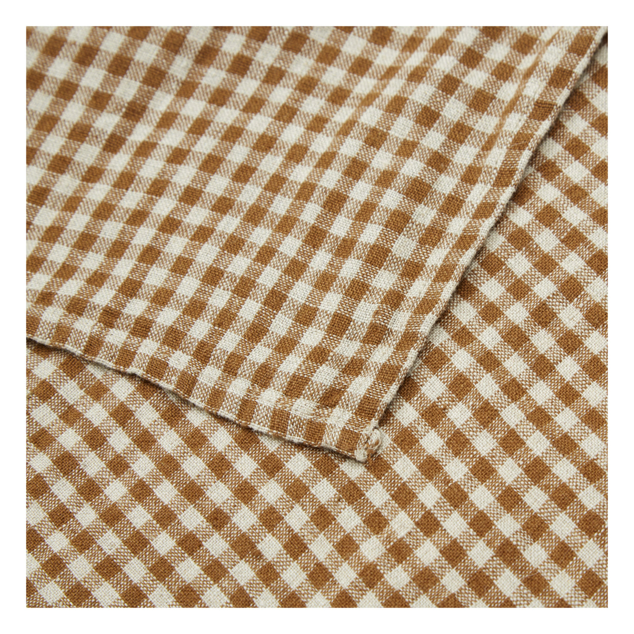 Linen Napkin / Placemat Gingham Gold