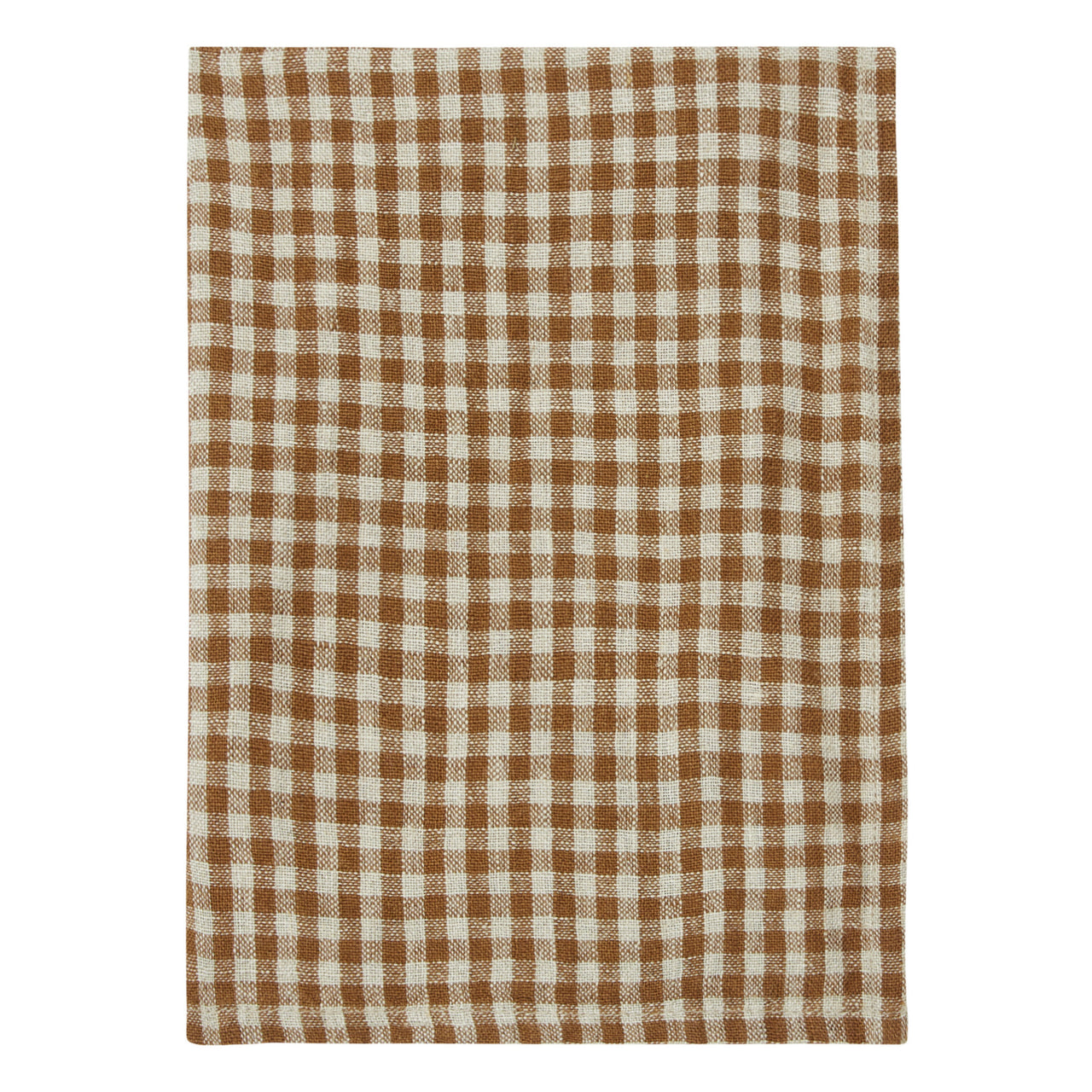 Linen Tea Towels Gingham Gold