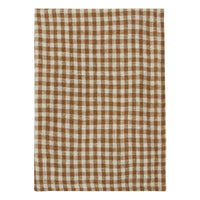 Thumbnail for Linen Tea Towels Gingham Gold