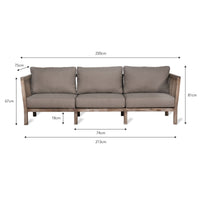 Thumbnail for Garden Trading Porthallow 3 Seater Sofa Outdoor Furniture