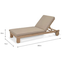 Thumbnail for Garden Trading Porthallow Lounger Outdoor Furniture