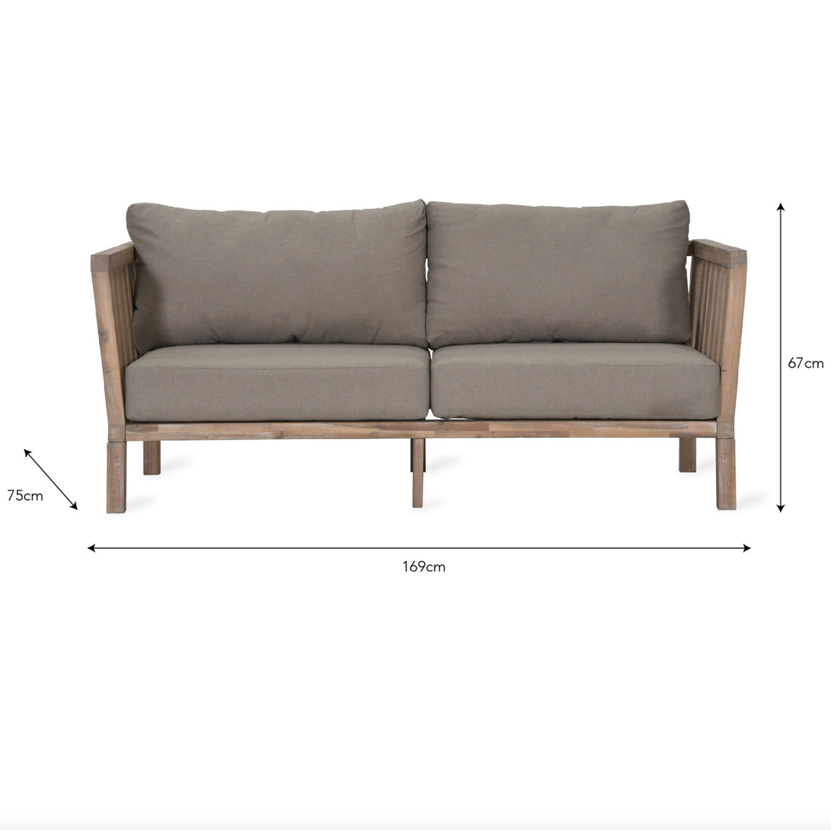 Garden Trading Porthallow 2 Seater Sofa Outdoor Furniture