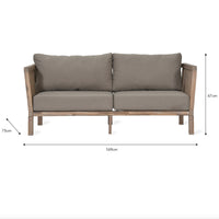 Thumbnail for Garden Trading Porthallow 2 Seater Sofa Outdoor Furniture