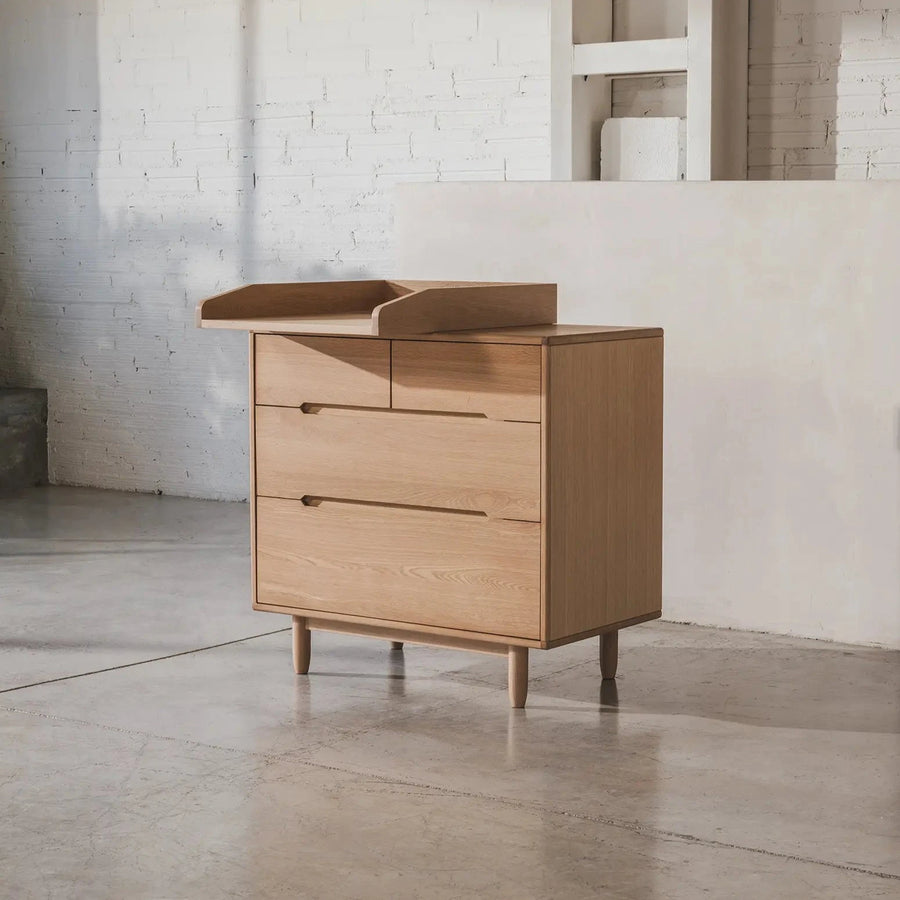 Pure Oak Wood Four Door Dresser