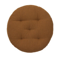 Thumbnail for Round Cotton Chair Pad - Sugar Almond, Black