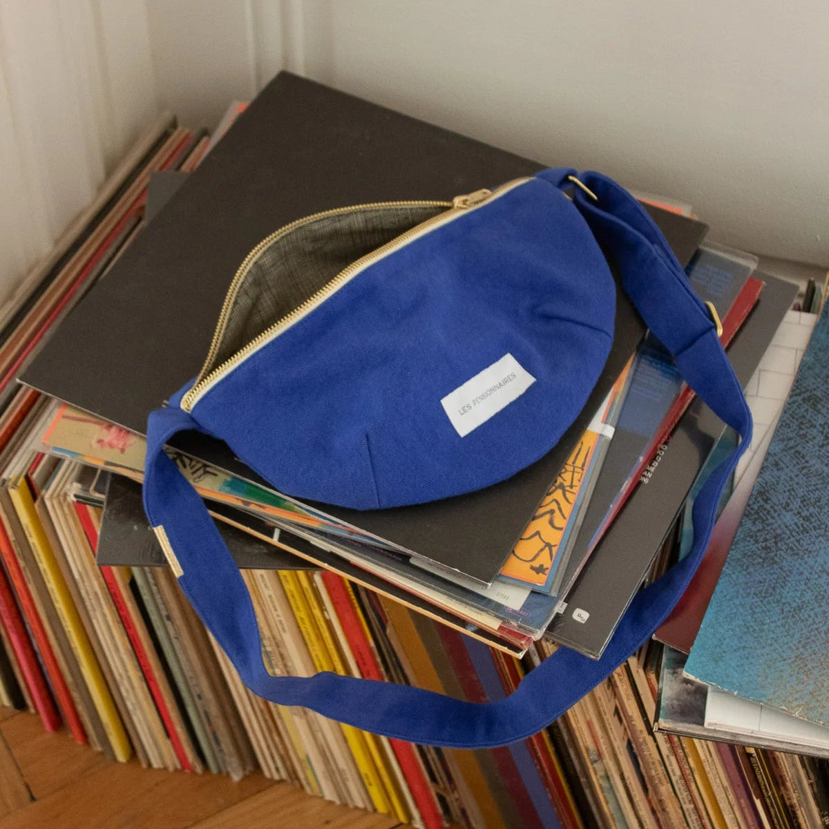 Banana Bag in Organic Ultramarine Blue Cotton Canvas