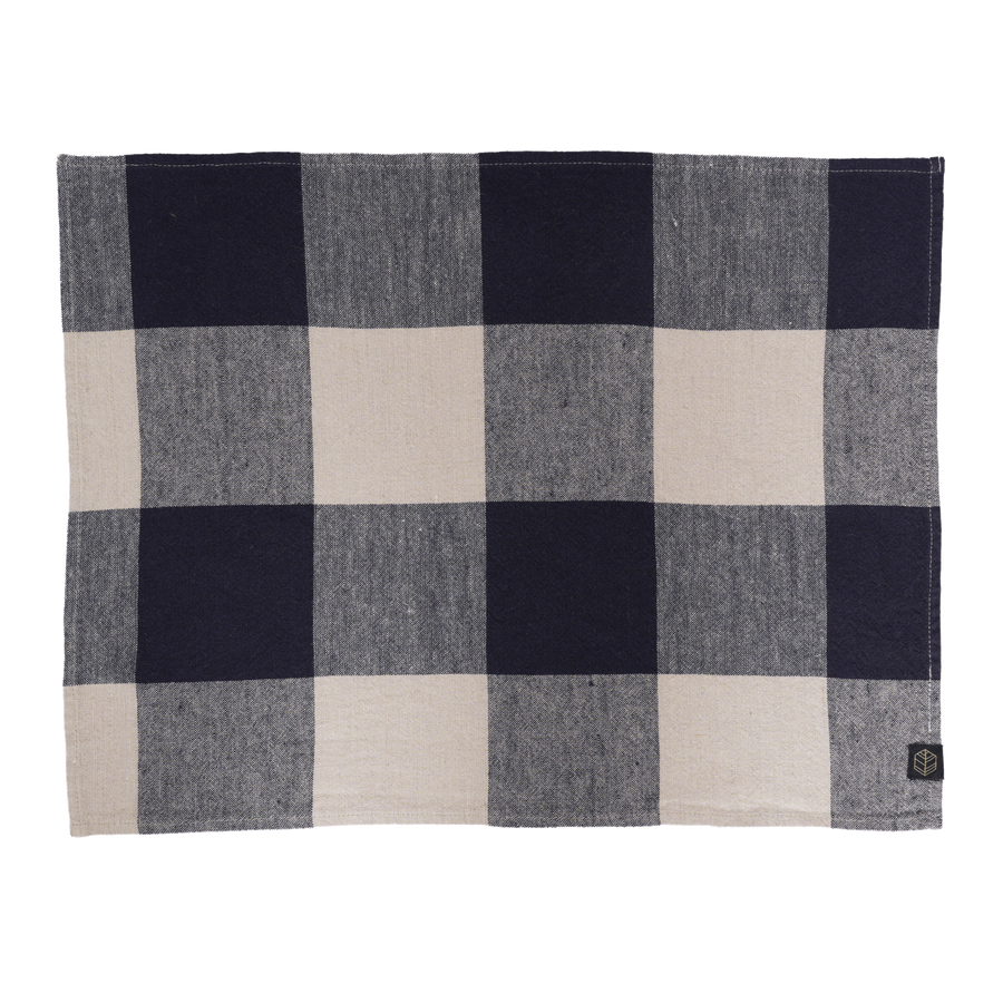 Linen Kitchen Towel Palma Encre