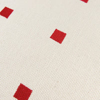 Thumbnail for Embroidered Square Cushion Simon - Red