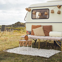 Thumbnail for Cotton Seating Mat, Mustard, Rust, Off White