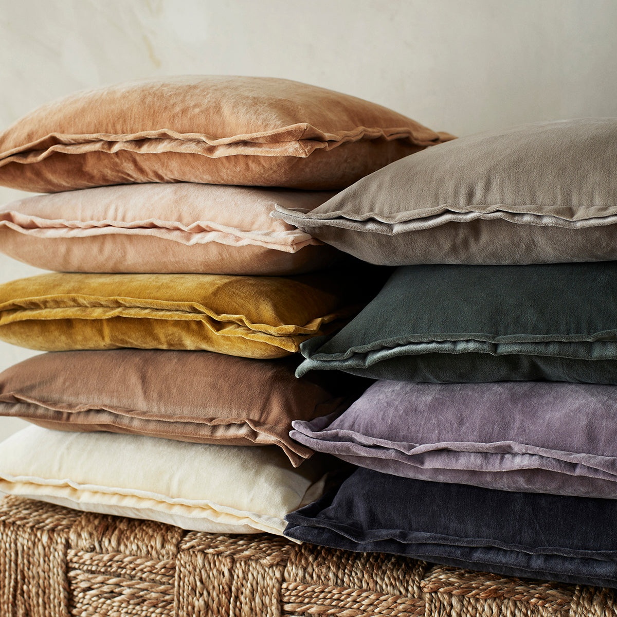 Velvet Cushion - Melon