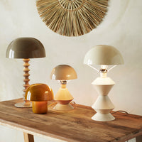 Thumbnail for Enamel Table Lamp - Dark Mustard