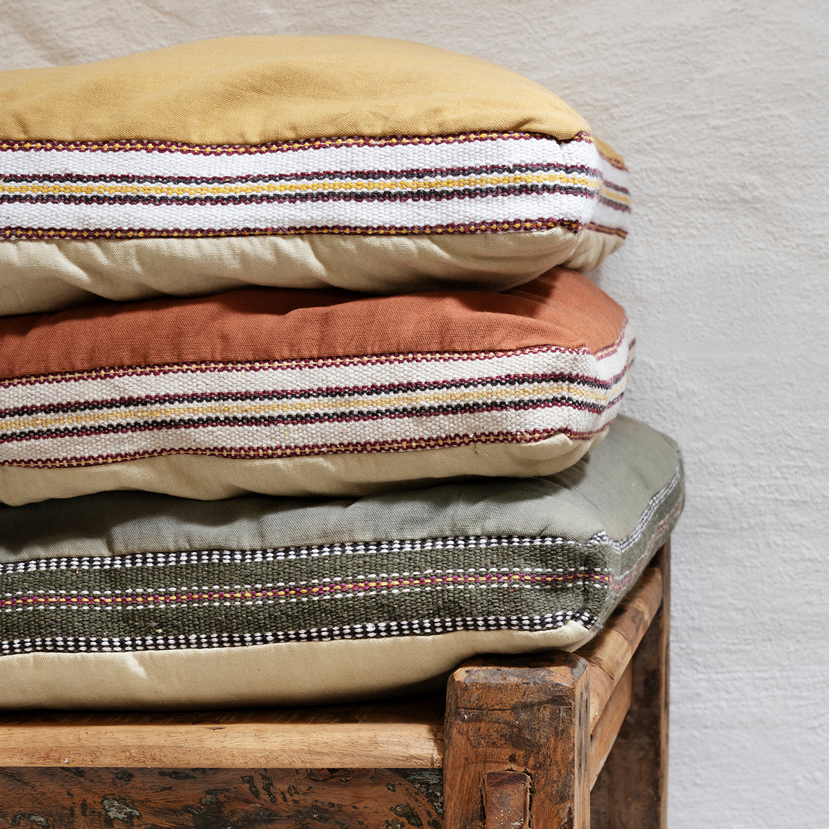 Cotton Mattress - Mustard, Sand, White