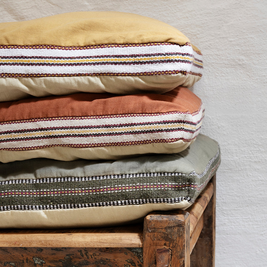 Cotton Mattress - Mustard, Sand, White