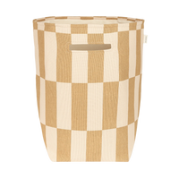 Thumbnail for Nobodinoz Large storage basket Vibes Mustard And Sand Tiles
