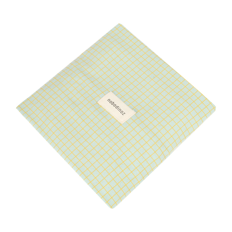 Changing Cover Stories Limited edition - Organic Cotton Jersey Green Lemon Grid